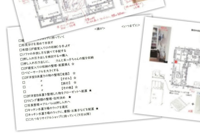 お片付けサポート計画書